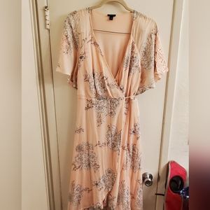 Torrid Pink Wrap Dress